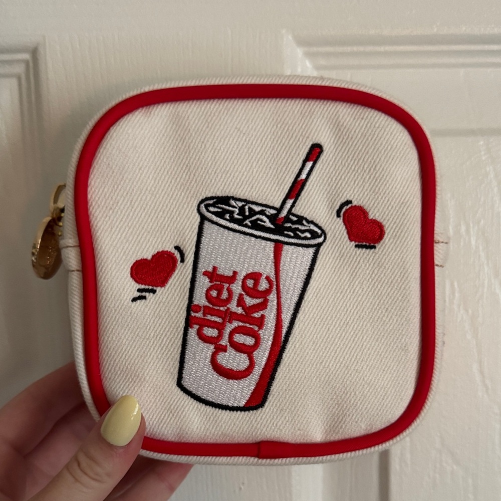 Stoney Clover Lane Diet Coke Embroidered Pouch